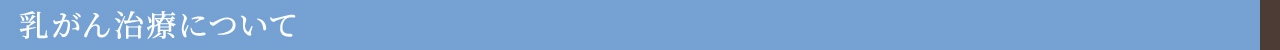 乳がん治療について
